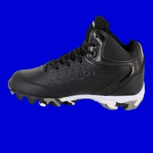 Rawlings black and white camo bottom sneakers cleats